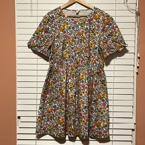 Crown & Ivy 2023 Babydoll Floral print Mini Dress